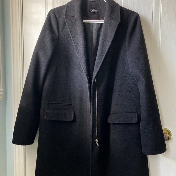 Topshop black coat - Picture 2 of 12